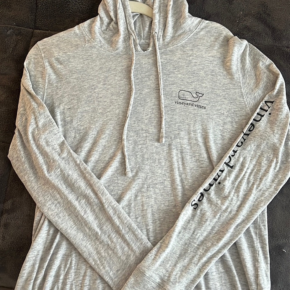 Vineyard Vines Heather Gray Hooded Pullover